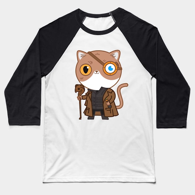 Cat eye meowdy Baseball T-Shirt by ppmid